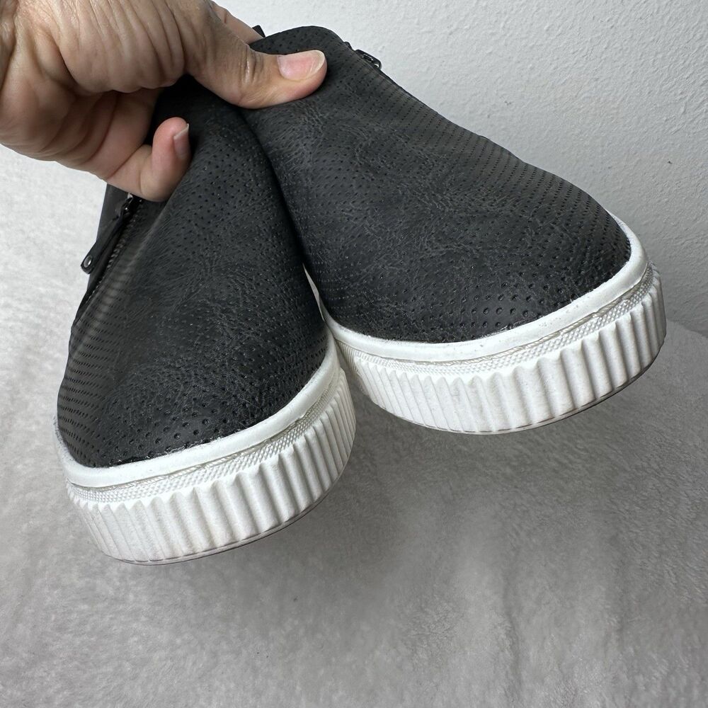Soul Naturalizer Turner Slip-on Sneakers Women's Black FauxLeather Shoe- 7 WIDE - Picture 10 of 16